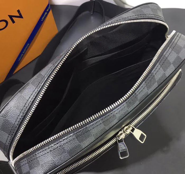 路易威登LV頂級原單 N41409 DAYTON中號經典商務記者包 Damier Graphite塗層帆布 YDH1560